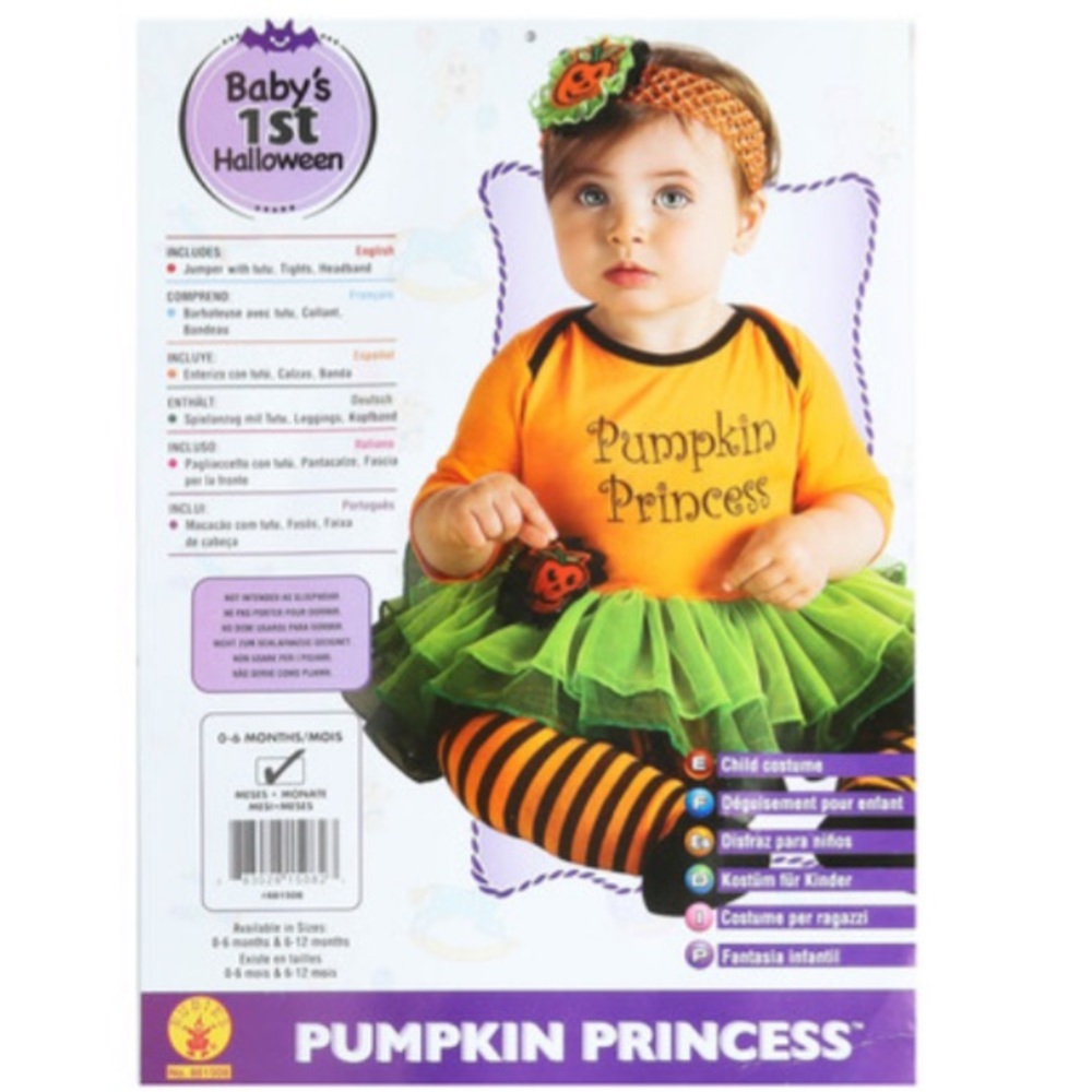 HP! 🎃LAST 1! NWT Pumpkin Princess Costume 0-6 mo. - Picture 2 of 2